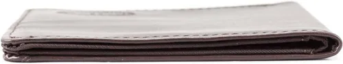 Vista 7 de Big Skinny Billetera de cuero con bolsillo con cremallera, para hombre