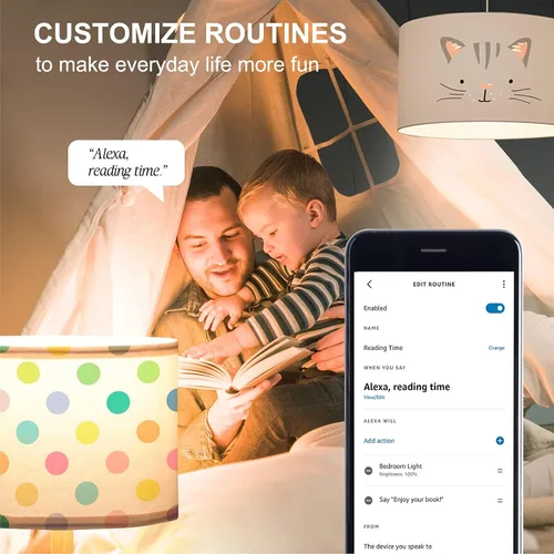 Vista 4 de Sengled Bombilla de luz Alexa, bombillas inteligentes, bombillas inteligentes que funcionan con Alexa y Google Assistant, bombillas WiFi A19 blanco