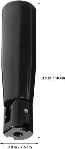 Vista 9 de Alasum 4pcs Black Folding Revolving Machine Handle with Nylon Grip