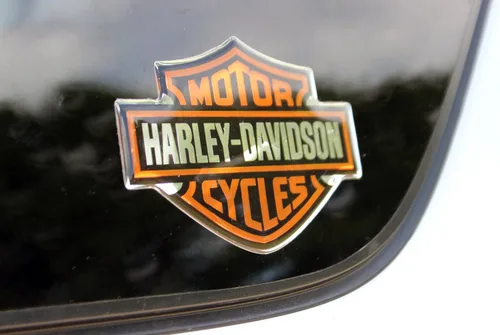 Vista 5 de Calcomanía con logotipo «Bar & Shield» curvado de Harley-Davidson, talla única , Anaranjado