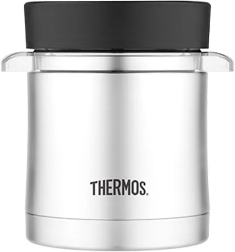 Vista 2 de Thermos Tarro de alimentos con recipiente para microondas, 12 onzas, acero inoxidable