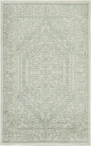 Vista 27 de SAFAVIEH ADR108B - Tapete de la colección Adirondack, 2 pies 1 pulgada x 6 pies, marfil y plateado, diseño de medallón oriental, no desprende