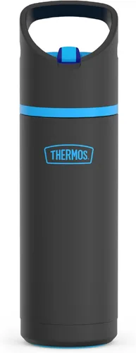 Vista 14 de THERMOS ICON SERIES - Botella de agua aislada con tapa con popote, 18 onzas, rosa intenso, botella de agua aislada al vacío de acero inoxidable