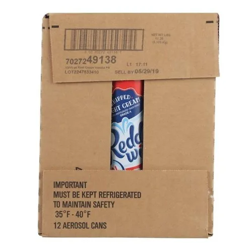 Vista 8 de Reddi Wip Real Cream Whipped Topping, 15 onzas- 12 por caja.