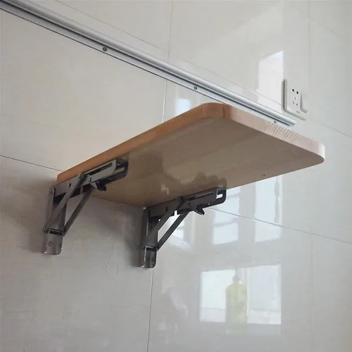Vista 6 de LUNEZY Mesa plegable de pared para cocina, mesa de trabajo plegable, mesa de comedor compacta para espacios pequeños, mesa de barra de desayuno