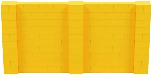 Vista 136 de EverBlock Kit de pared de 5 x 4 pies Bloques de construcción modulares Sistema de pared para edificios, pantallas y estructuras Divisor