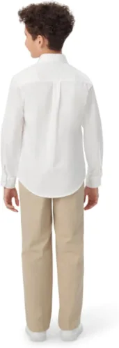 Vista 5 de French Toast Camisa Oxford para niños con mangas largas (estándar y husky) con botones