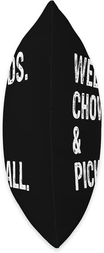Vista 2 de Weekends Chow and Pickleball Throw Pillow