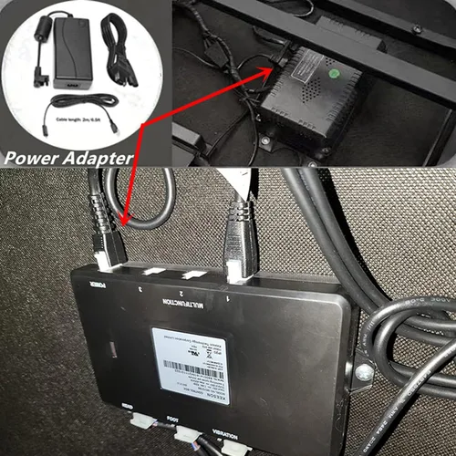 Vista 3 de Adaptador de corriente de 2 pines para Okin Serta Ergomotion Keeson Control Box CB4620 MC121BS MC120PR MC120BS MC232 02-290020 83488 CB1220
