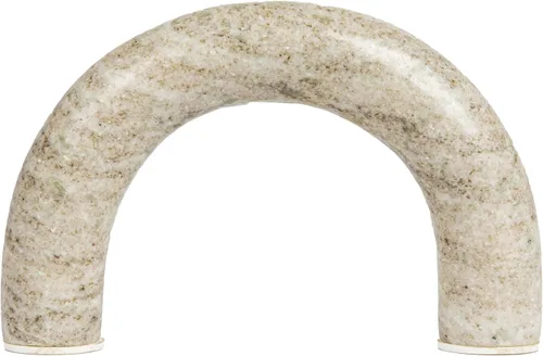 Vista 5 de Creative Co-Op Decoración de estante de mesa con arco de mármol, beige