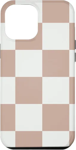 Vista 26 de Brown and White Classic Checkered Big Checkerboard Case for iPhone 17