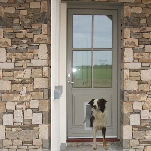 Vista 2 de Ideal Pet Products Puerta plástica para mascotas de la serie Designer Blanco