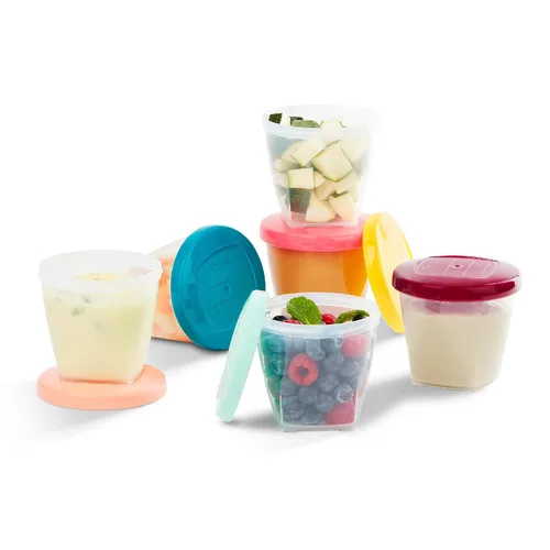 Vista 8 de Babymoov – 4 piezas contenedores de almacenamiento de alimentos.