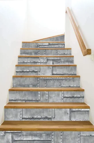 Vista 4 de NextWall Papel tapiz de metal de fuselaje sintético para despegar y pegar