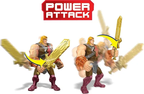Vista 3 de Masters of the Universe He-Man y la figura de acción vehículo basado en series animadas personajes de batalla articulados regalo para mayores de 4