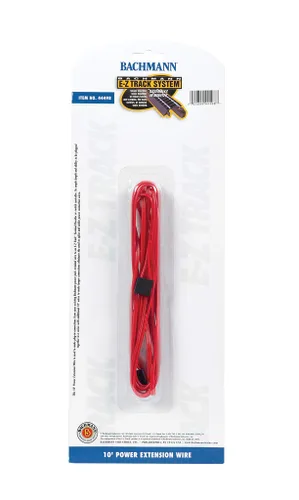 Vista 2 de Bachmann Trenes - PISTA E-Z - ALAMBRE DE EXTENSIÓN DE POTENCIA 10' - ROJO (1/tarjeta)
