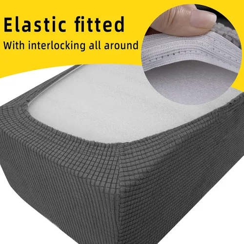 Vista 3 de Tlswshsy Fundas de cojín para comedor de autocaravana, protector elástico para muebles de sofá biplaza, fundas elásticas para cojines de cámper