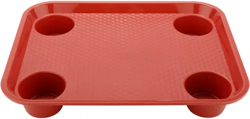 Vista 10 de G.E.T. FT-14-BK Bandeja para cafetería/comida rápida, sin BPA, 14 x 10.75 pulgadas, color negro (juego de 12)