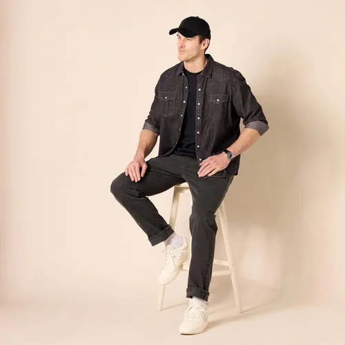 Vista 7 de Amazon Essentials - Pantalones vaqueros elásticos de corte recto para hombre