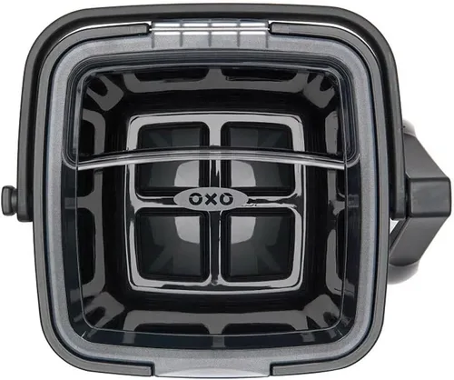 Vista 4 de OXO Good Grips - Cubeta de pared doble con pinzas y charola