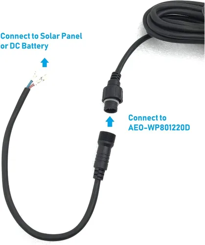 Vista 2 de AEO - Bomba de agua solar, Conector (WP80D), Paquete de 1