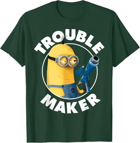 Vista 69 de Despicable Me Minions Kevin Fabricante de Problemas Gráfico Camiseta Negro