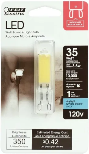 Vista 2 de Feit Electric 35W T4 G9 5000K Especialidad Led Bombilla 3Pk