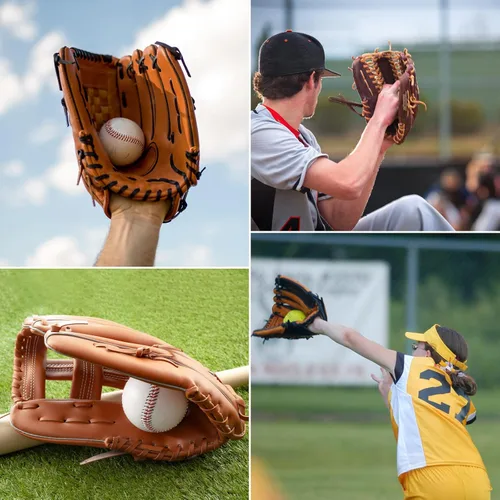 Vista 5 de Kit de encaje para guantes de sóftbol y béisbol, reparación de cordones de cuero para guantes de béisbol, relación de lujo, 2 cordones de cuero