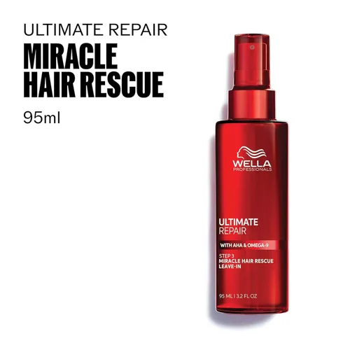 Vista 8 de Wella Professionals ULTIMATE REPAIR Shampoo, Conditioner, and Miracle Hair Rescue Luxury Leave-In Treatment Bundle