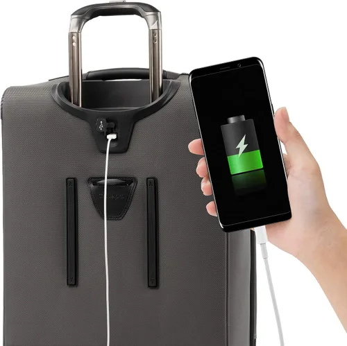 Vista 9 de Travelpro Crew Versapack Max Carry-On Exp Rollaboard, Gris (Titanium Grey), Crew Versapack Softside - Equipaje vertical expandible