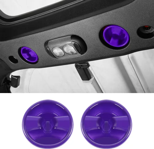 Vista 10 de Cubierta de tornillo de montaje en panel duro de techo rígido, accesorios interiores compatibles con Jeep Wrangler JK JKU 2007-2017, azul, 2