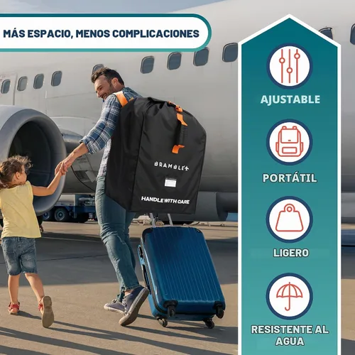 Vista 4 de Bramble - Bolsa de viaje para asiento de automóvil para control de puerta de avión - Bolsa de asiento de automóvil de nailon balístico resistente al