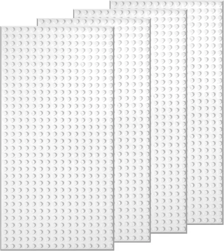 Vista 8 de EKIND 2 placas base clásicas de 5 x 10 pulgadas, compatibles con ladrillos de juguete de las principales marcas, fomenta la lógica y la creatividad