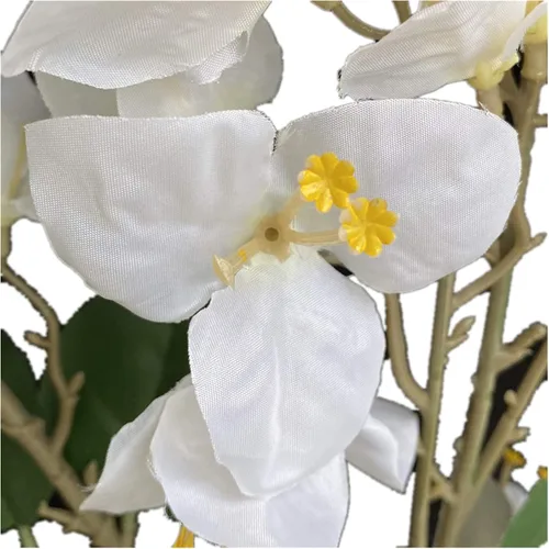 Vista 5 de 4 ramas de flores de buganvilla de seda artificiales montadas en el suelo, flor de buganvilla falsa 38.6 in/39 para centros de mesa de boda, flores