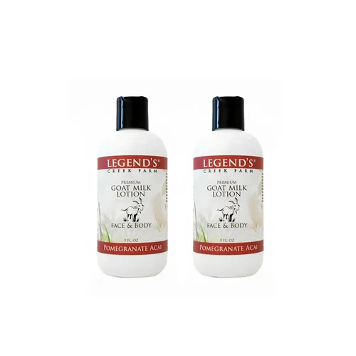 Vista 12 de Legend's Creek Farm Goat Milk Lotion - Loción corporal hidratante de leche de cabra para cuerpo, manos y cara, 9 onzas hidratantes corporales