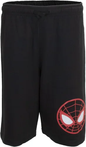 Vista 5 de Marvel Avengers - Disfraz de personajes de superhéroes para niños ligero manga corta sudadera con capucha y pantalones cortos conjunto deportivo