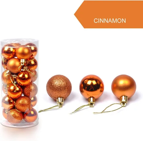 Vista 4 de Bola de árbol de Navidad de 1.181 in para colgar en casa, fiesta, adorno de árbol de Navidad, bola decorada, regalos para el Año Nuevo (negro)