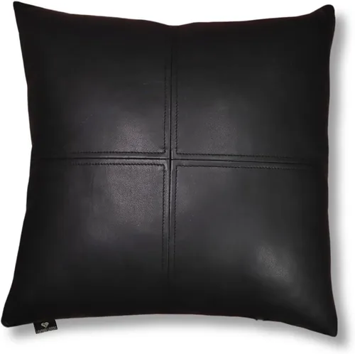 Vista 20 de Funda de almohada de cuero de cordero 100% cuero de cordero – Funda de cojín para sofá – Fundas decorativas para sala de estar y dormitorio, cuero