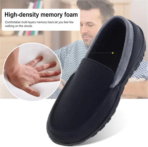 Vista 3 de Pantuflas para hombre para interiores y exteriores, zapatillas de casa cómodas