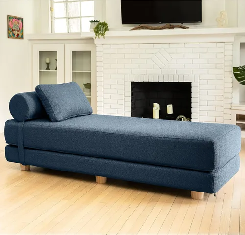 Vista 10 de Jaxx Avida Daybed - Tumbona plegable con colchón de espuma viscoelástica de primera calidad tamaño Queen - Fabricado en los Estados Unidos - Premium