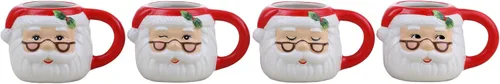 Vista 7 de Taza de Papá Noel de 16 oz Rojo