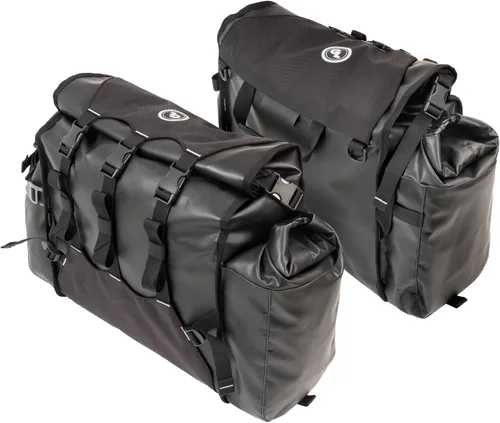 Vista 3 de Giant Loop Round the World - Alforjas laterales ligeras e impermeables, gran capacidad de más de 90 litros, ajuste universal, ideal para largas