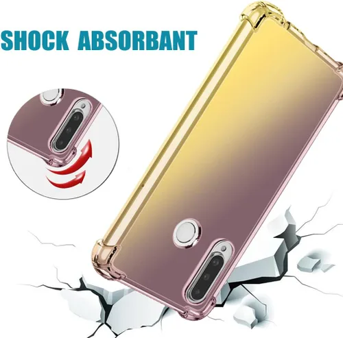Vista 7 de Funda protectora para Huawei P30 Lite/Nova 4E MAR-LX3A, lindo degradado transparente delgado, a prueba de golpes, suave, flexible, TPU, funda