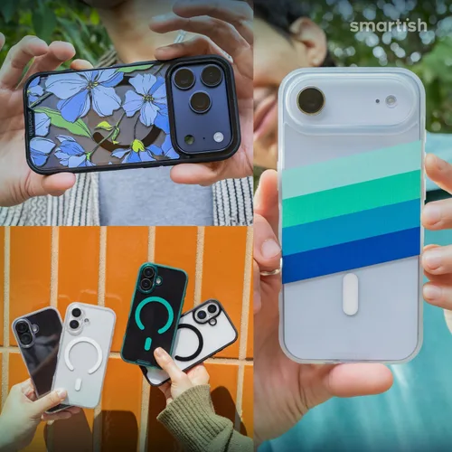 Vista 8 de Smartish® - Funda MagSafe transparente para iPhone 17, Gripmunk, funda delgada magnética [ligera + protectora], cubierta de agarre delgada