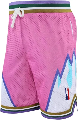 Vista 3 de DIOTSR Pantalones cortos deportivos de baloncesto para hombre, pantalones cortos de malla para entrenamiento casual para correr, con bolsillos