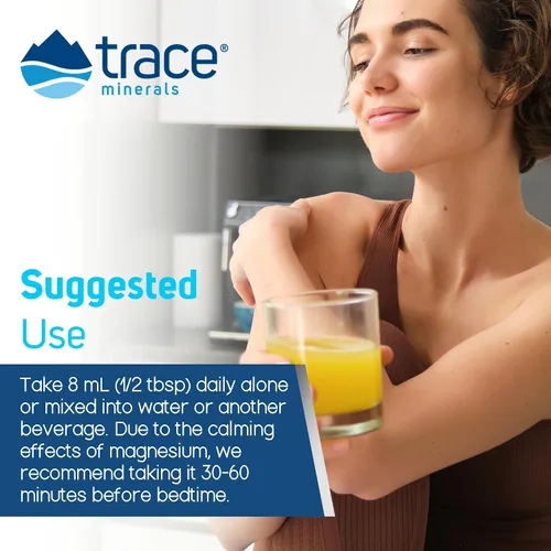 Vista 5 de Trace Minerals Glicinato de magnesio - Magnesio glicinato líquido para la salud de los huesos, nervios y digestión - Respalda la calidad del sueño