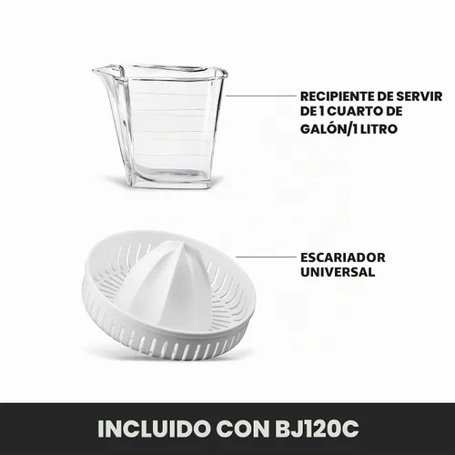 Vista 5 de Waring Exprimidor eléctrico compacto de cítricos con capacidad de 120