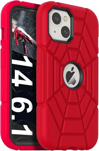 Vista 13 de Grifobes Funda diseñada para iPhone 14 Pro, silicona gruesa 3 en 1, resistente, a prueba de golpes, resistente, funda de goma de 6.1 pulgadas