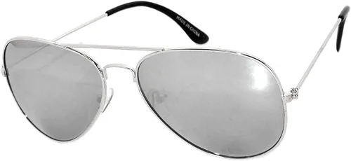 Vista 3 de Owl 12 Pack Aviator Sunglasses Mirrored Lens Eyeglasses Black, Silver, Gold Frames