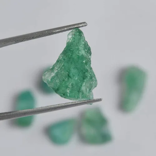 Vista 3 de GEMHUB Joyería para hacer esmeralda verde 4400 quilates lote de 6 piezas de piedras sueltas de esmeralda sin cortar Piedra preciosa lote de piedras